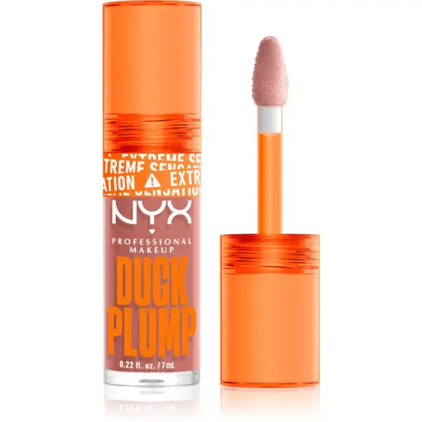 NYX Professional Makeup NYX Professional Makeup Duck Plump блясък за устни с увеличаващ ефект цвят 02 Banging Bare 7 мл.