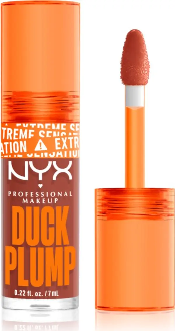 NYX Professional Makeup NYX Professional Makeup Duck Plump блясък за устни с увеличаващ ефект цвят 05 Brown Applause 7 мл.