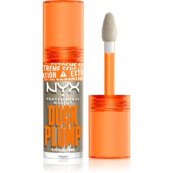 NYX Professional Makeup NYX Professional Makeup Duck Plump блясък за устни с увеличаващ ефект цвят Quazy Silver 7 мл.