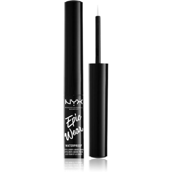 NYX Professional Makeup NYX Professional Makeup Epic Wear Liquid Liner течна очна линия с матиращ завършек цвят 04 White 3.5 мл.