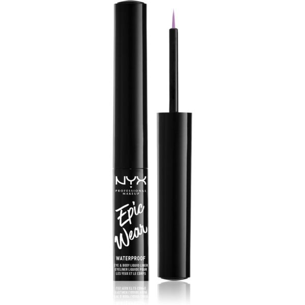 NYX Professional Makeup NYX Professional Makeup Epic Wear Liquid Liner течна очна линия с матиращ завършек цвят 06 Lilac 3.5 мл.
