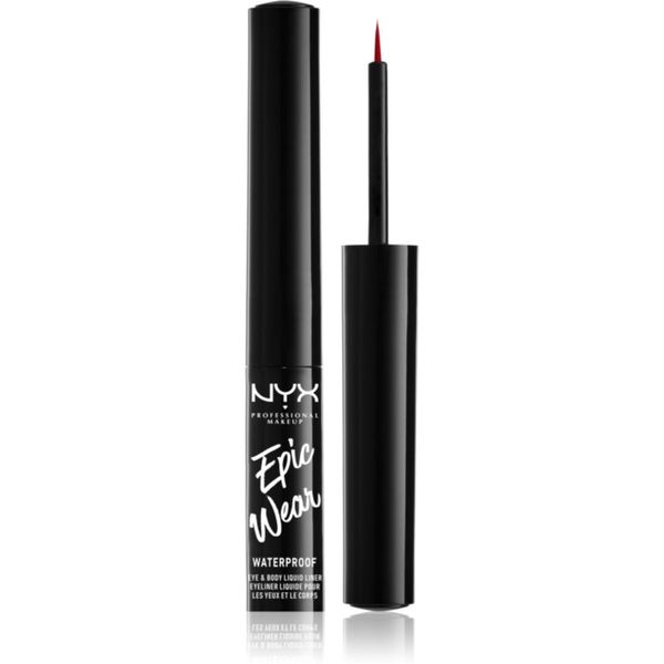 NYX Professional Makeup NYX Professional Makeup Epic Wear Liquid Liner течна очна линия с матиращ завършек цвят 07 Red 3.5 мл.