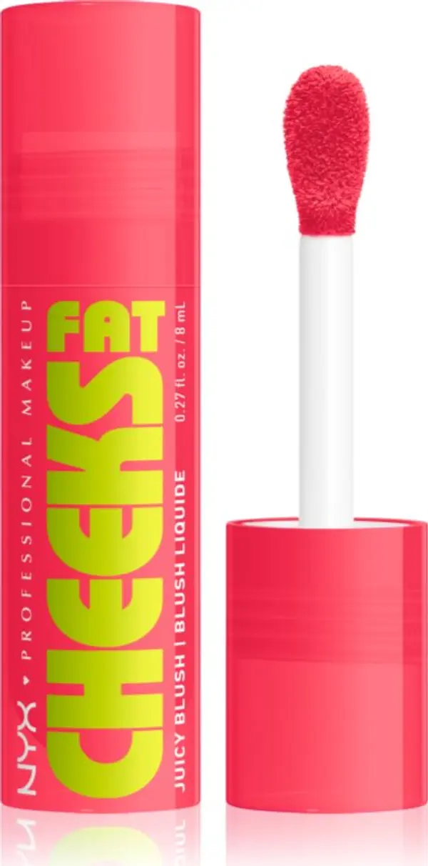NYX Professional Makeup NYX Professional Makeup Fat Cheeks Juicy Blush течен руж цвят 06 Bouncin Berry 8 мл.