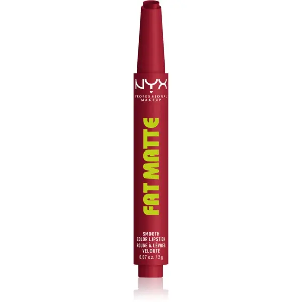 NYX Professional Makeup NYX Professional Makeup Fat Matte балсам за устни с матиращ ефект Plushin' Plum 2 гр.