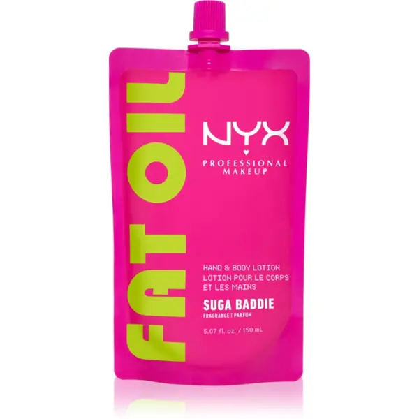 NYX Professional Makeup NYX Professional Makeup Fat Oil Body хидратиращо мляко за ръце и тяло с аромат Suga Baddie 150 мл.