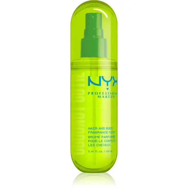 NYX Professional Makeup NYX Professional Makeup Fat Oil Body парфюмна мъгла за коса и тяло с аромат Coconut Cutie 160 мл.