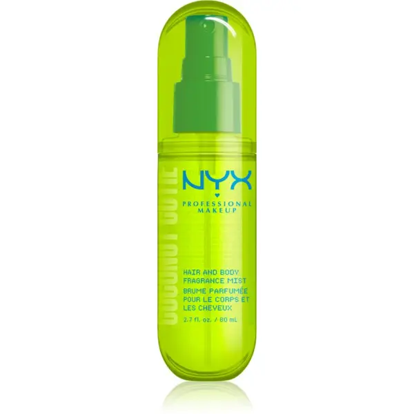 NYX Professional Makeup NYX Professional Makeup Fat Oil Body парфюмна мъгла за коса и тяло с аромат Coconut Cutie 80 мл.