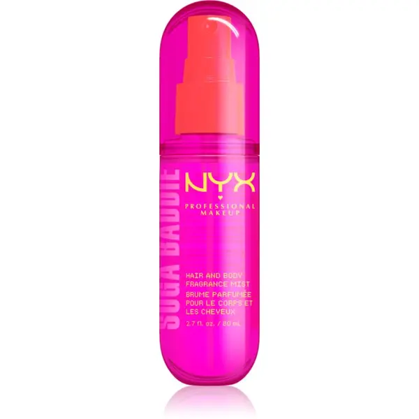 NYX Professional Makeup NYX Professional Makeup Fat Oil Body парфюмна мъгла за коса и тяло с аромат Suga Baddie 80 мл.