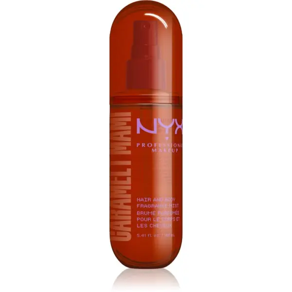 NYX Professional Makeup NYX Professional Makeup Fat Oil Body Spray парфюмна мъгла за коса и тяло с аромат Caramelt Mami 160 мл.