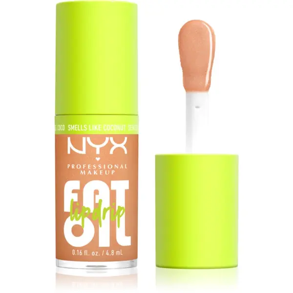 NYX Professional Makeup NYX Professional Makeup Fat Oil Lip Drip масло от нар цвят Coconut Cutie 4.8 мл.