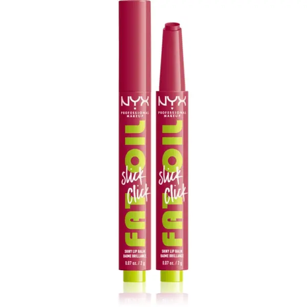 NYX Professional Makeup NYX Professional Makeup Fat Oil Slick Click тониращ балсам за устни цвят 10 Double Tap 2 гр.
