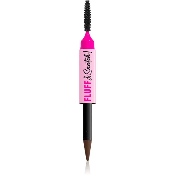 NYX Professional Makeup NYX Professional Makeup Fluff & Snatch молив за вежди с пудра ефект цвят Brunette 1 гр.