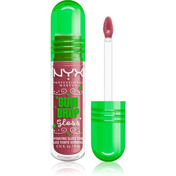 NYX Professional Makeup NYX Professional Makeup Gingerbaddie Land Gum Drop блясък за устни цвят 02 Bubblegum Burst 1 бр.
