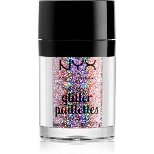 NYX Professional Makeup NYX Professional Makeup Glitter Goals металически брокат за лице и тяло цвят 03 Beauty Beam 2.5 гр.