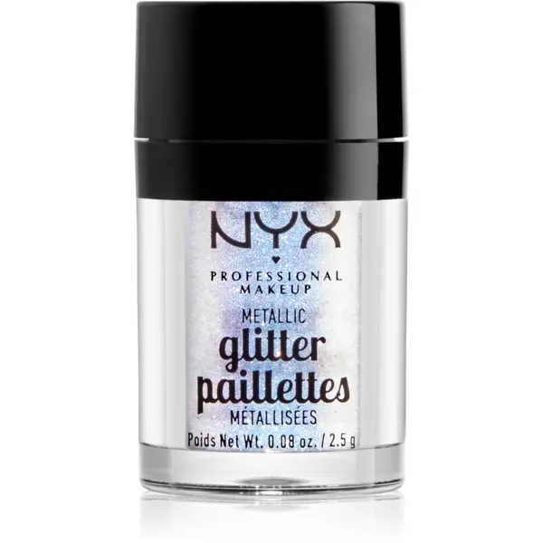 NYX Professional Makeup NYX Professional Makeup Glitter Goals металически брокат за лице и тяло цвят 05 Lumi-lite 2.5 гр.