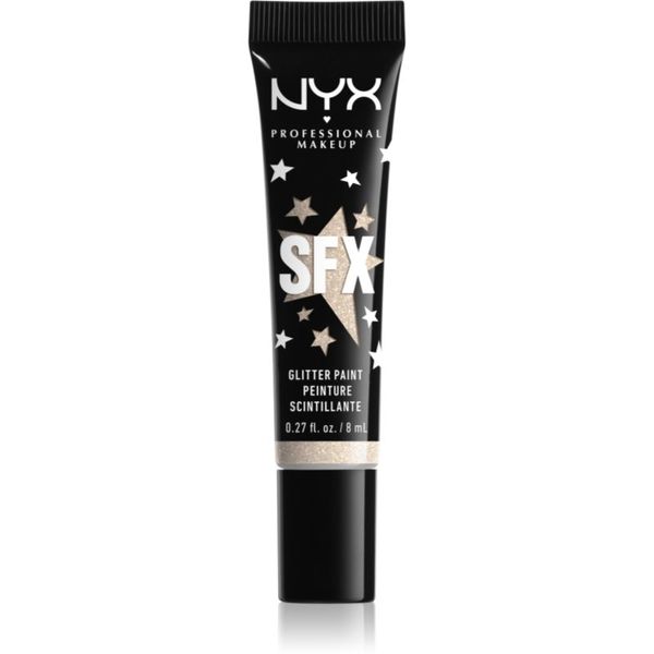 NYX Professional Makeup NYX Professional Makeup Halloween Glitter Paint брокат за лице и тяло цвят 02 Broomstick Baddie 8 мл.