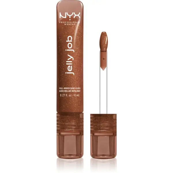 NYX Professional Makeup NYX Professional Makeup Jelly Job блестящ гланц за устни с увеличаващ ефект цвят Bling Me Jelly 7.5 мл.
