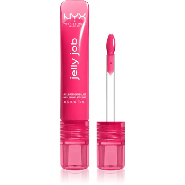 NYX Professional Makeup NYX Professional Makeup Jelly Job блестящ гланц за устни с увеличаващ ефект цвят Juicy Jelly 7.5 мл.
