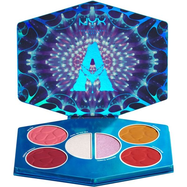NYX Professional Makeup NYX Professional Makeup Limited Edition Avatar Pandoran Paradise Palette палитра с хайлайтъри и ружове 6x3,2 гр.