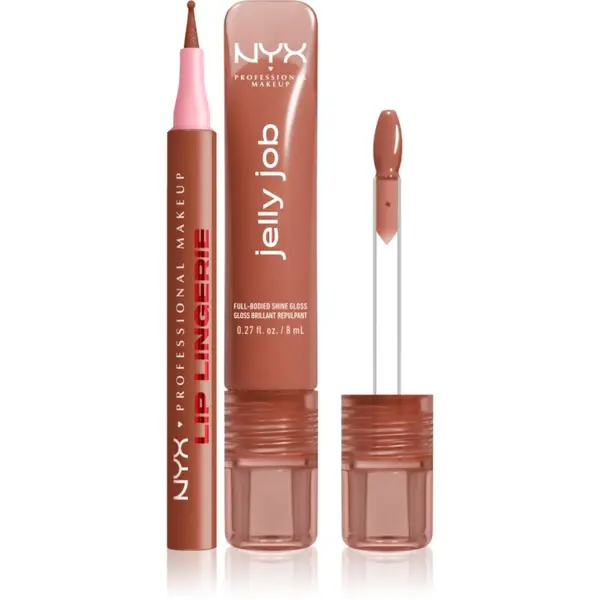 NYX Professional Makeup NYX Professional Makeup Lip Lingerie & Jelly Job комплект за устни