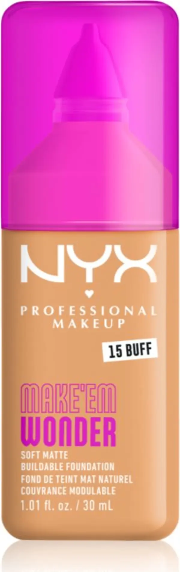 NYX Professional Makeup NYX Professional Makeup Make ‘Em Wonder лек матиращ фон дьо тен цвят 15 Buff 30 мл.