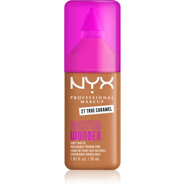 NYX Professional Makeup NYX Professional Makeup Make ‘Em Wonder лек матиращ фон дьо тен цвят 27 True Caramel 30 мл.