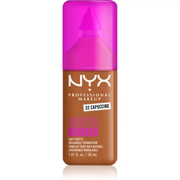 NYX Professional Makeup NYX Professional Makeup Make ‘Em Wonder лек матиращ фон дьо тен цвят 32 Capuccino 30 мл.