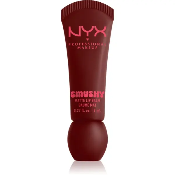 NYX Professional Makeup NYX Professional Makeup Smushy Matte Lip Balm балсам за устни с матиращ ефект цвят Smudge Fudge 8 мл.