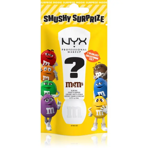 NYX Professional Makeup NYX Professional Makeup Smushy Surprize M&M's балсам за устни с матиращ ефект цвят Surprize 8 мл.