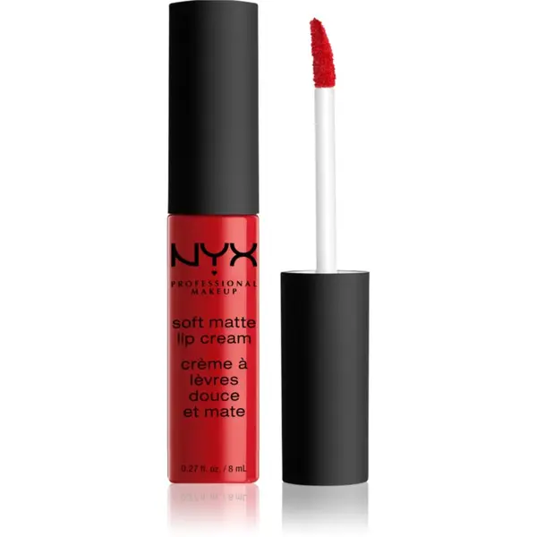 NYX Professional Makeup NYX Professional Makeup Soft Matte Lip Cream леко течно матиращо червило цвят 01 Amsterdam 8 мл.