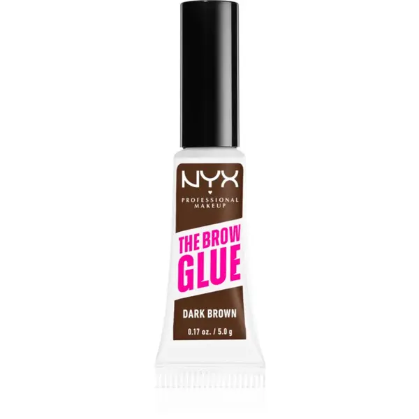 NYX Professional Makeup NYX Professional Makeup The Brow Glue гел за вежди цвят 04 Dark Brown 5 гр.