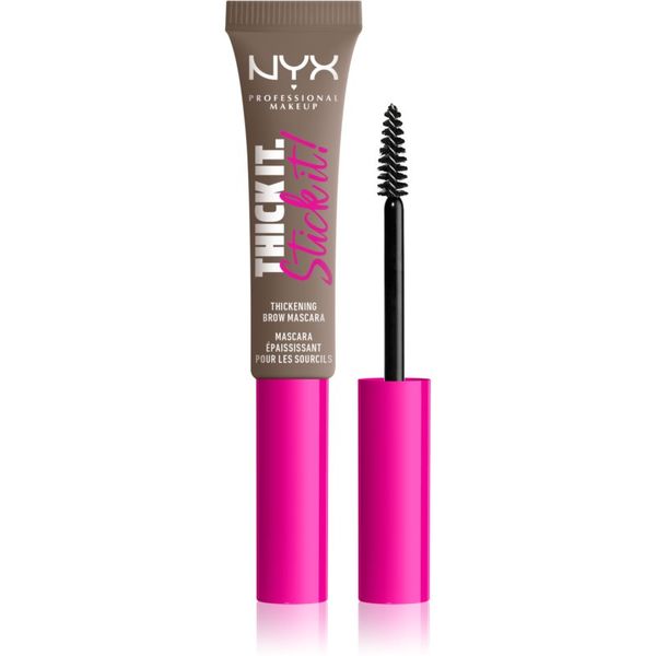 NYX Professional Makeup NYX Professional Makeup Thick it Stick It Brow Mascara спирала за вежди цвят 01 Taupe 7 мл.