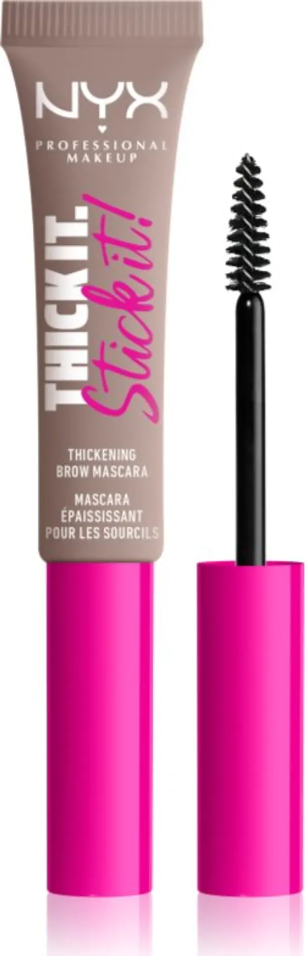 NYX Professional Makeup NYX Professional Makeup Thick it Stick It Brow Mascara спирала за вежди цвят 02 Cool Blonde 7 мл.
