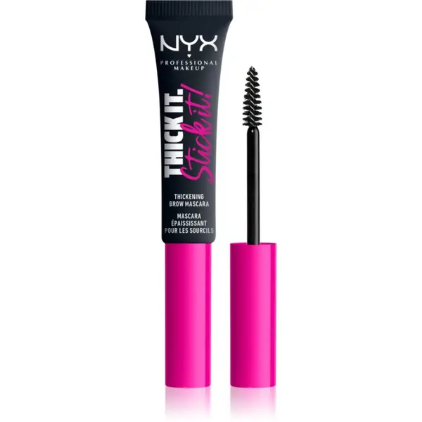 NYX Professional Makeup NYX Professional Makeup Thick it Stick It Brow Mascara спирала за вежди цвят 08 - Black 7 мл.