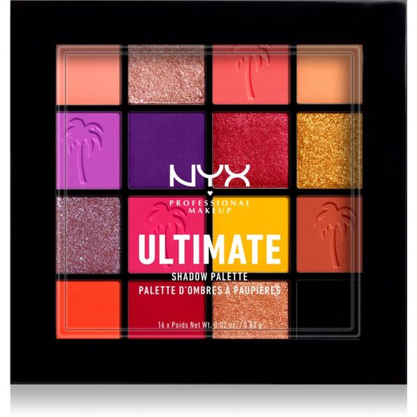 NYX Professional Makeup NYX Professional Makeup Ultimate Shadow Palette палитра сенки за очи цвят 13 - Festival 16 x 0.83 гр.