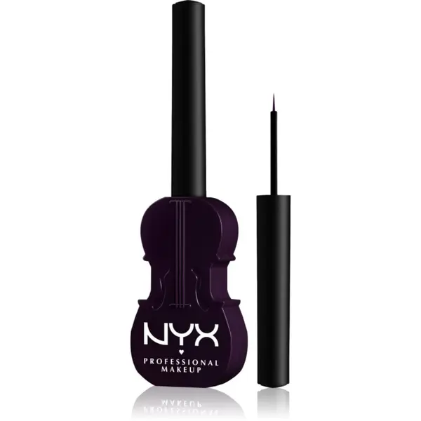 NYX Professional Makeup NYX Professional Makeup Wednesday Cello Liquid Liner течна очна линия с матиращ завършек цвят 01 Purple 2 мл.