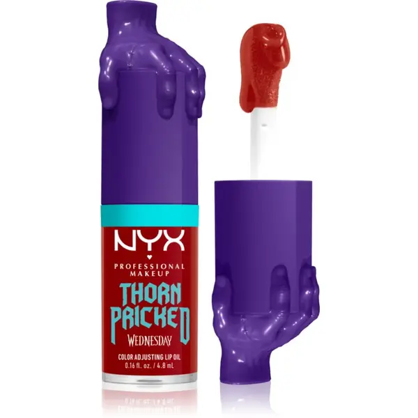 NYX Professional Makeup NYX Professional Makeup Wednesday Mystery Lip Oil масло от нар цвят 02 Thorn Pricked 4.8 мл.