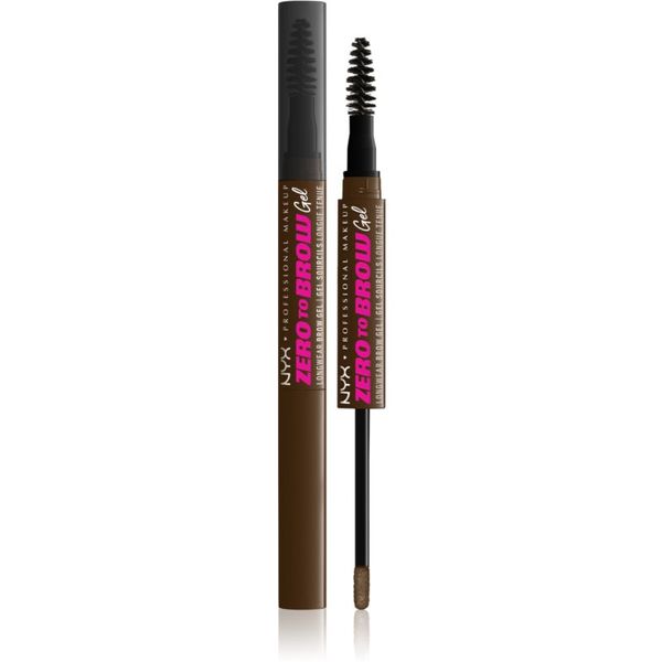 NYX Professional Makeup NYX Professional Makeup Zero To Brow Gel гел за вежди с апликатор цвят 06 Chocolate 2 мл.