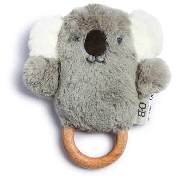 O.B Designs O.B Designs Bunny Soft Rattle Toy плюшена играчка с дрънкалка Grey 3m+ 1 бр.