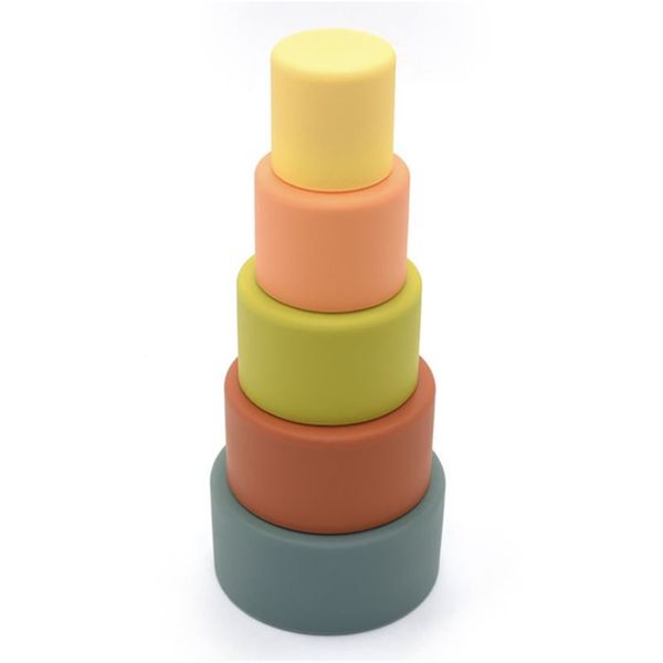 O.B Designs O.B Designs Round Stacker Cups чашки за редене 8m+ 5 бр.