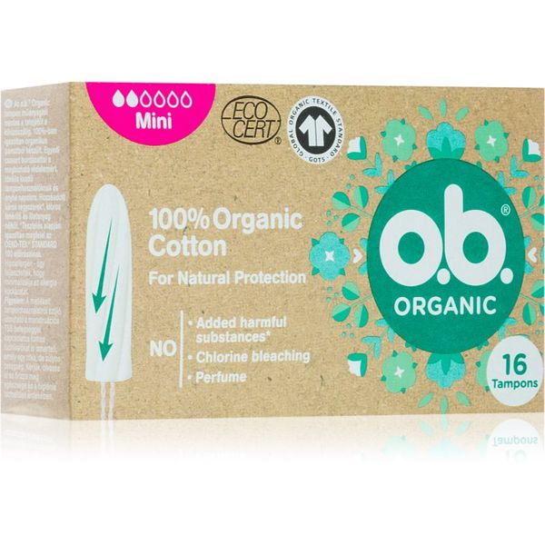 o.b. o.b. Organic Mini тампони 16 бр.