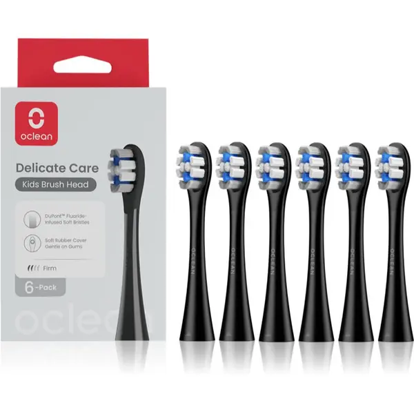 OClean Oclean P3K8 Black сменяеми глави за деца 6 бр.