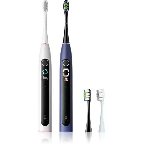 OClean Oclean X Lite Duo Set четка за зъби + резервни глави Blue+Grey