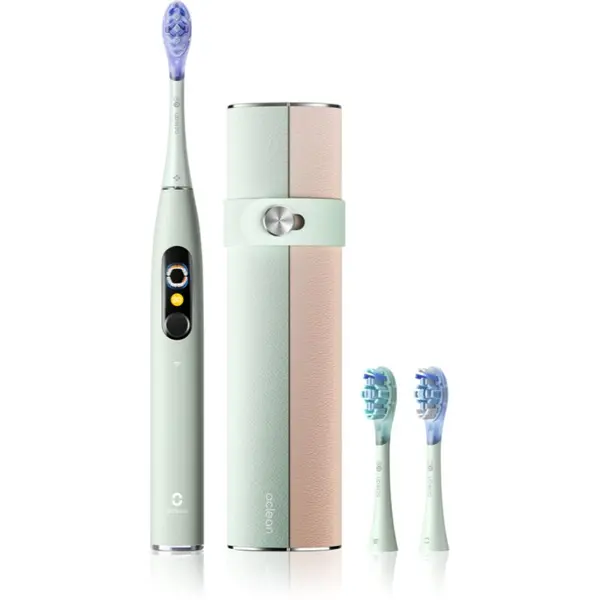 OClean Oclean X Ultra 20 Set четка за зъби + 2 резервни глави с калъфка за пътуване Green