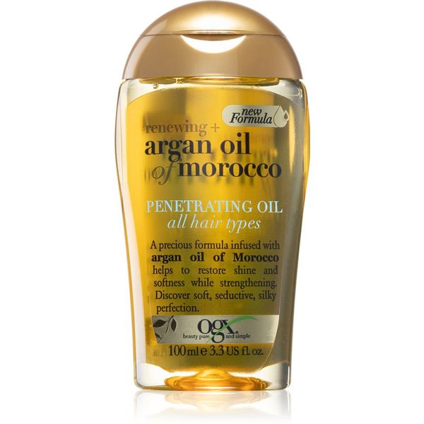 OGX OGX Argan Oil Of Morocco подхранващо масло за блясък и мекота на косата 100 мл.