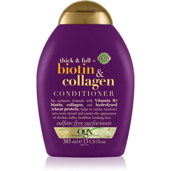 OGX OGX Biotin & Collagen балсам за сгъстяване за обем 385 мл.