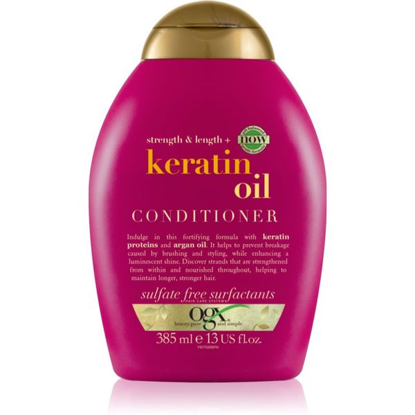 OGX OGX Keratin Oil подсилващ балсам с кератин и арганово масло 385 мл.