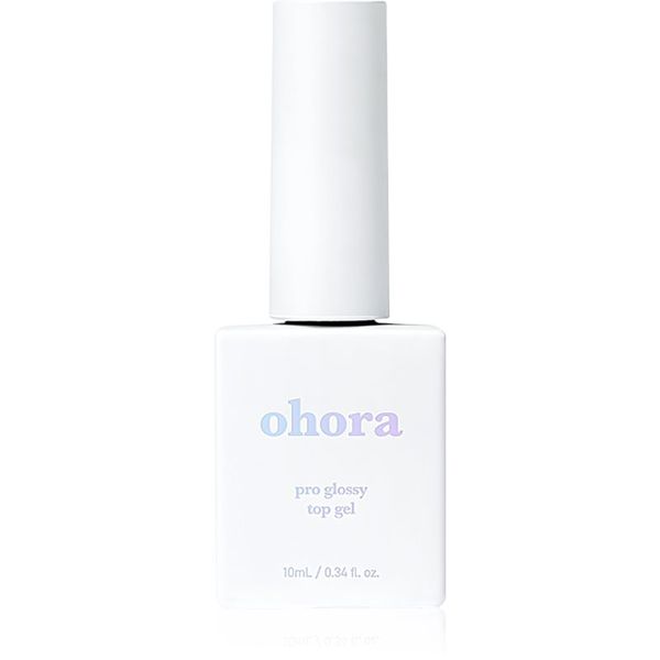 OHORA ohora Pro Glossy Top Gel покривен лак за нокти за сияен блясък 10 мл.