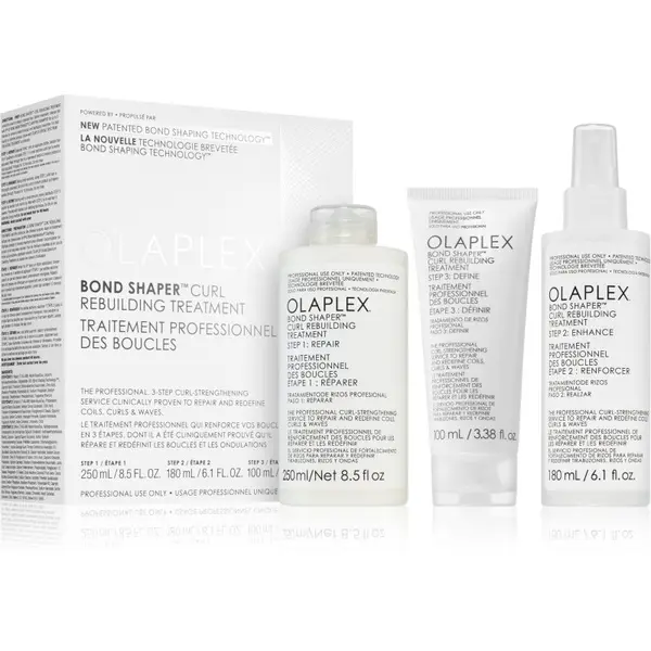 Olaplex Olaplex Bond Shaper Curl Rebuilding Treatment set комплект за къдрава коса 3 бр.