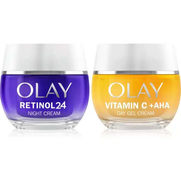 Olay Olay Retinol 24 & Vitamin C + AHA комплект за грижа за лицето